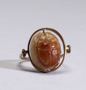 Etruscan - Scarab Carved in Intaglio with a Pig-Man - Walters 42847 photo