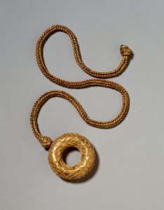 Etruscan - Circular Pendant on a Chain - Walters 57410