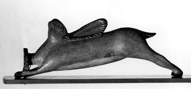 Etruscan - Lekythos in the Form of a Suspended Dead Hare - Walters 48196