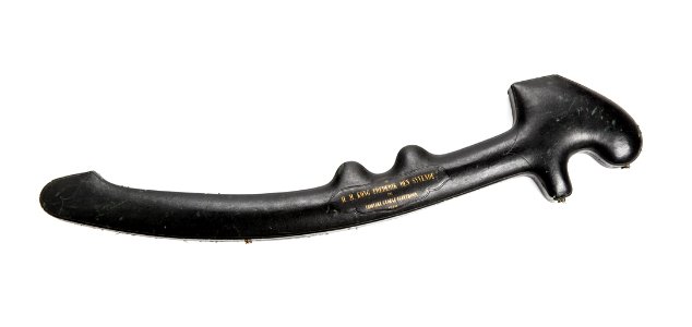 Etui av sabelns form, i svart skinn, 1860 - Livrustkammaren - 107171