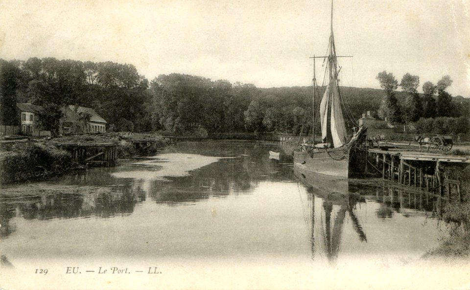 Eu - Le port vers 1900
