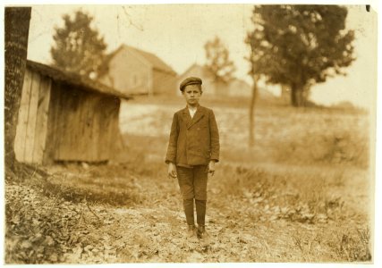 Eugene Bell, House 48 Loray Mill. Said he was 12 years old. (question). 'Leastwise that's what mother says.' (I am convinced that many children believe they are as old as they say they LOC nclc.01343 photo