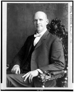 Eugene Victor Debs, three-quarter length portrait, seated, facing slightly left LCCN92504817