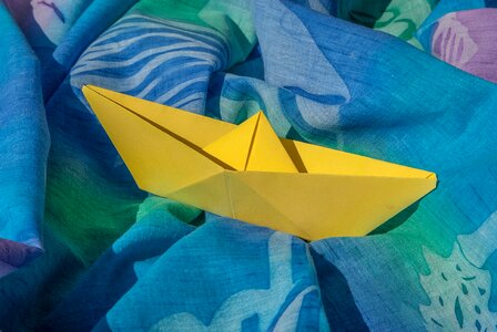 Origami boat boat paper photo