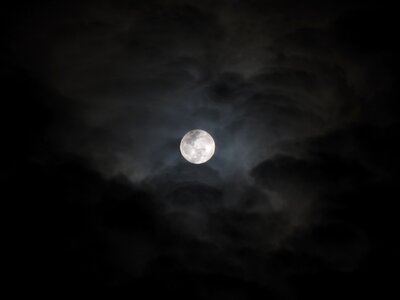 Sky full moon dark photo
