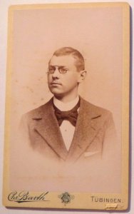 Eugen Stochdorph (Spazzo) auf Foto von Chr. Barth, Tübingen
