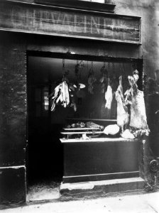 Eugène Atget, Boucherie, Rue Christine - Library of Congress