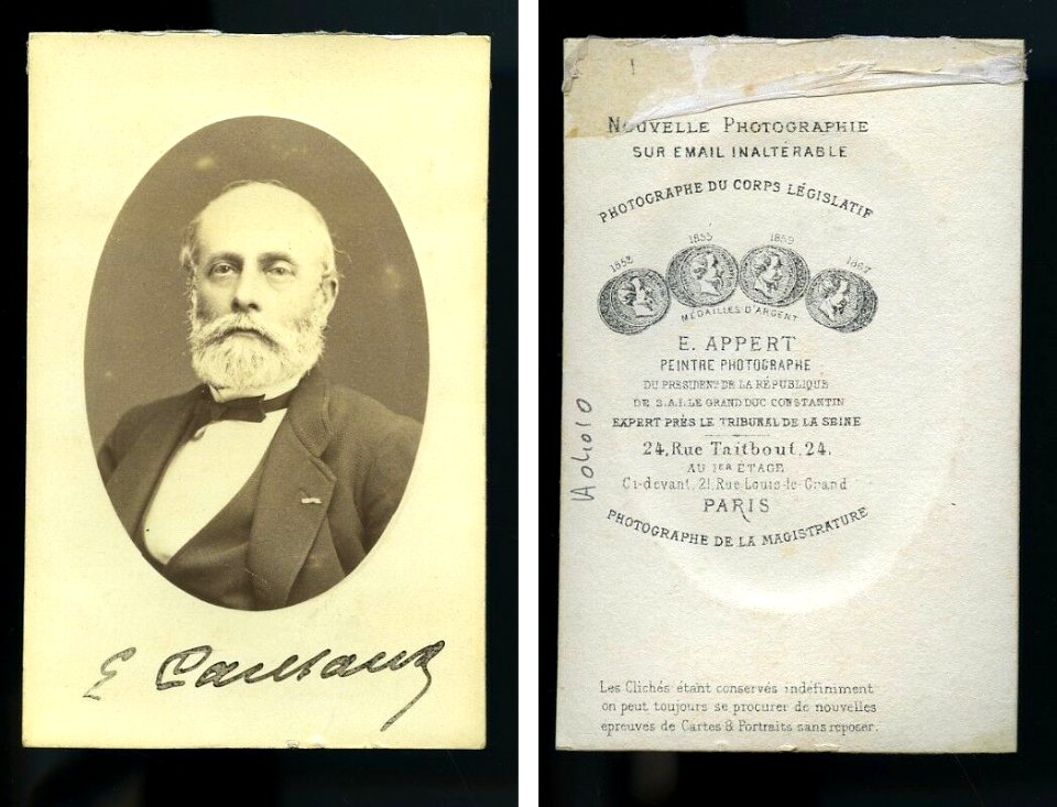 Eugène Caillaux - photographie Eugène Appert