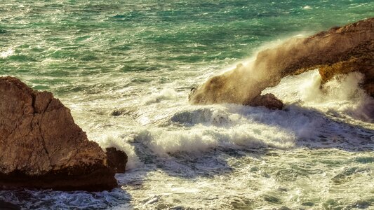 Stormy weather waves