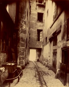 Eugène Atget, Corner of the rue de Seine and the rue de l'Echaudé - Getty Museum photo