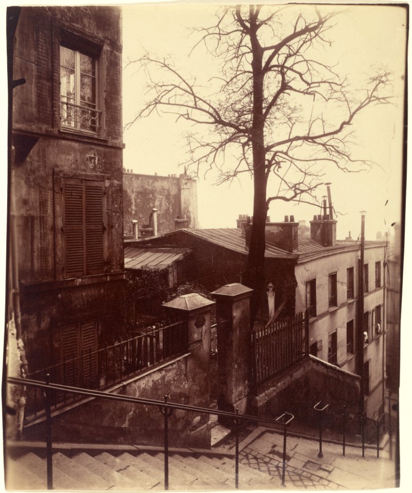 Eugène Atget, Staircase, Montmartre - Getty Museum