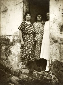 Eugène Atget, Three Prostitutes, rue Asselin, 1924–25 photo