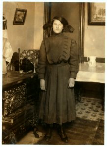 Eva Boylan (14 years old) Amsterdam Ave. Parents are dead. Eva is supported by an older half sister, who had tuberculosis 3 years ago, but is now cured and working in a pickle factory at 4' LOC nclc.04639