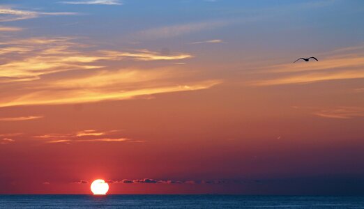 North sea abendstimmung sunset sea photo