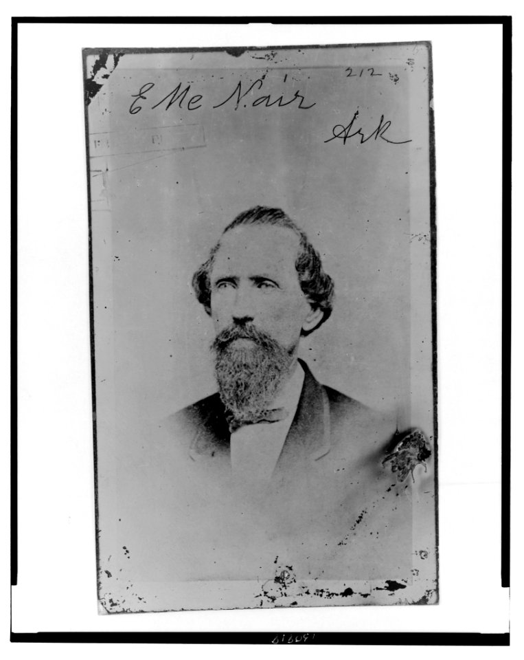 Evander McNair, of Arkansas, Brigadier General, C.S.A., head-and-shoulders portrait, facing left LCCN2004680079