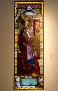 Evangeline and Gabriel, Castle & Son, Montreal, c. 1889, leaded glass, wood - Montreal Museum of Fine Arts - Montreal, Canada - DSC09365