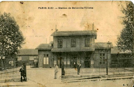 EV - PARIS XIX - Station de Belleville-Villette
