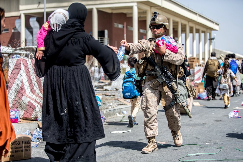 Evacuation at Hamid Karzai International Airport 210822-M-GQ845-1045