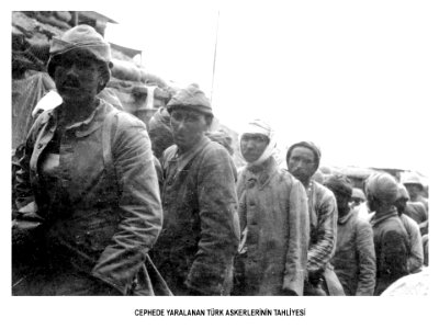 Evacuation of Ottoman wounded soldiers