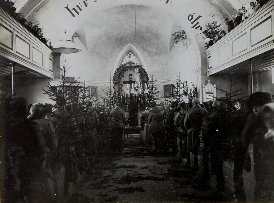 Evang.Festgottesdienst, 27-1.1917.in Jakobeny (KAISER WILHELM II.Geburtstag) (BildID 15449984)