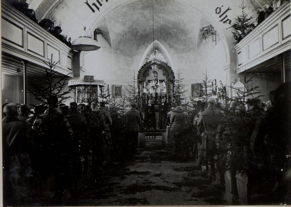Evang.Festgottesdienst, 27-1.1917.in Jakobeny(KAISER WILHELM II.Geburts) (BildID 15449977)