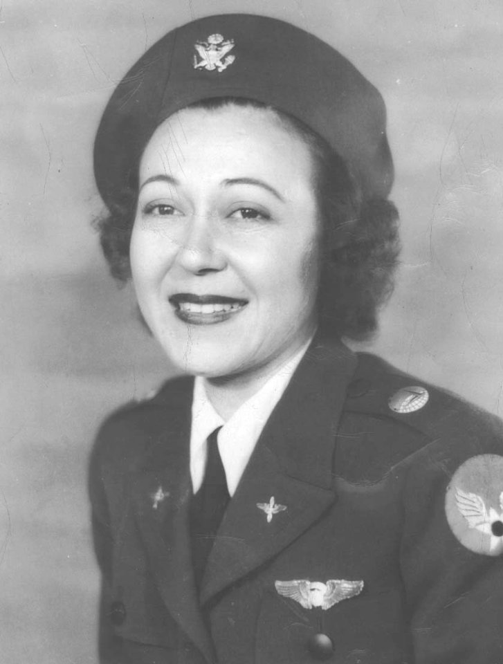 Evelyn Greenblatt in WASP uniform circa 1943