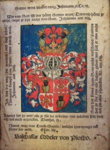 Ex libris de Balthasar Edler von Plotho (....-15..) 2
