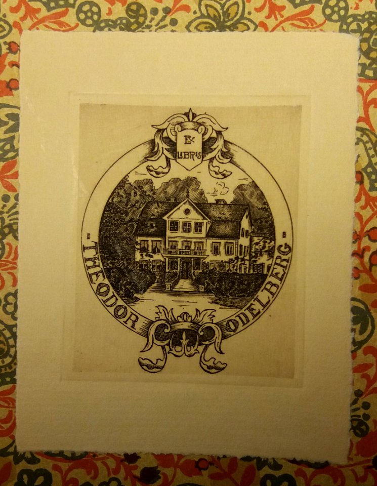 Ex Libris Theodor Odelberg (1847-1938), Enskede gård, bild 1