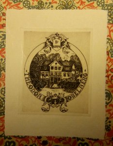 Ex Libris Theodor Odelberg (1847-1938), Enskede gård, bild 1