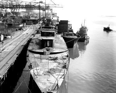 Ex-German ships at Nordenham, Germany, 2 July 1946 (SC 250116)