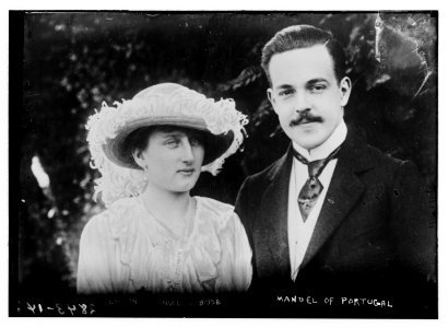 Ex-King Manuel & bride, Manuel of Portugal LCCN2014694373