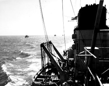Ex-German ships in the North Sea, to be scuttled with poison gas, 2 July 1946 (SC 250114)