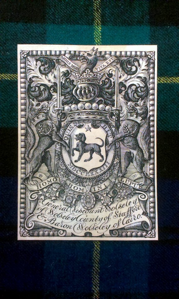 Ex-libris - Garnet Wolseley, 1st Viscount Wolseley