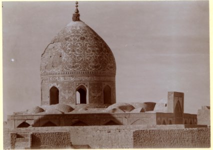 Excavation of Samarra (Iraq), Shiite Shrine Complex, View of Damaged Dome of Ghaibat al-Mahdi