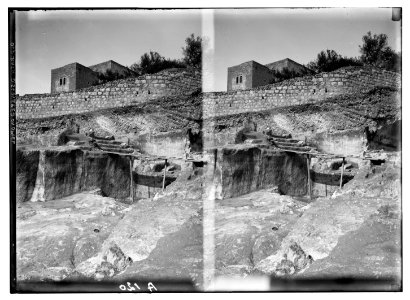 Excavations on Ophel. Rock-hewn steps LOC matpc.05084