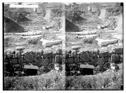 Excavations on the grounds of the Assumptionists (Jerusalem). Old street gutter LOC matpc.05094