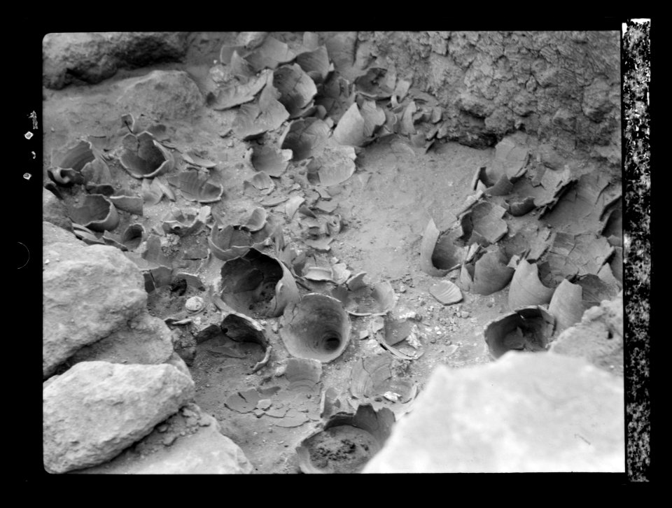Excavations. Ain Shems (Beth Shemesh) on the Sharon Plain. Wreck of an ancient pantry from Solomon's time. Excavated in 1933 LOC matpc.15684