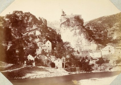 Excursion dans la région des Causses (1892).f07.Gorges du Tarn, Castelbouc