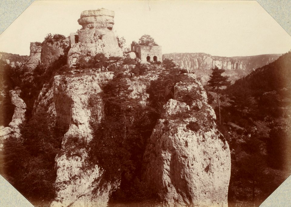 Excursion dans la région des Causses (1892).f53.Gorges de la Jonte, St. Michel sur la Jonte
