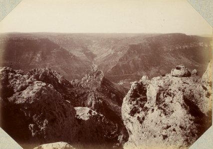 Excursion dans la région des Causses (1892).f61.Gorges de la Jonte, excursion au-dessus des falaises du Rozier-Peyreleau