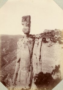Excursion dans la région des Causses (1892).f65.Gorges de la Jonte, le Soulier du Touriste