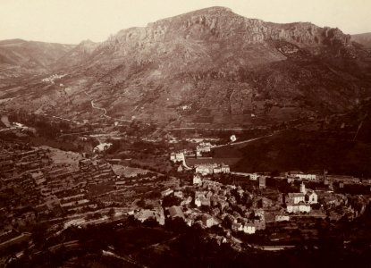 Excursion dans la région des Causses (1892).f47.cropped.Gorges de la Jonte, les alentours du Rozier-Peyreleau