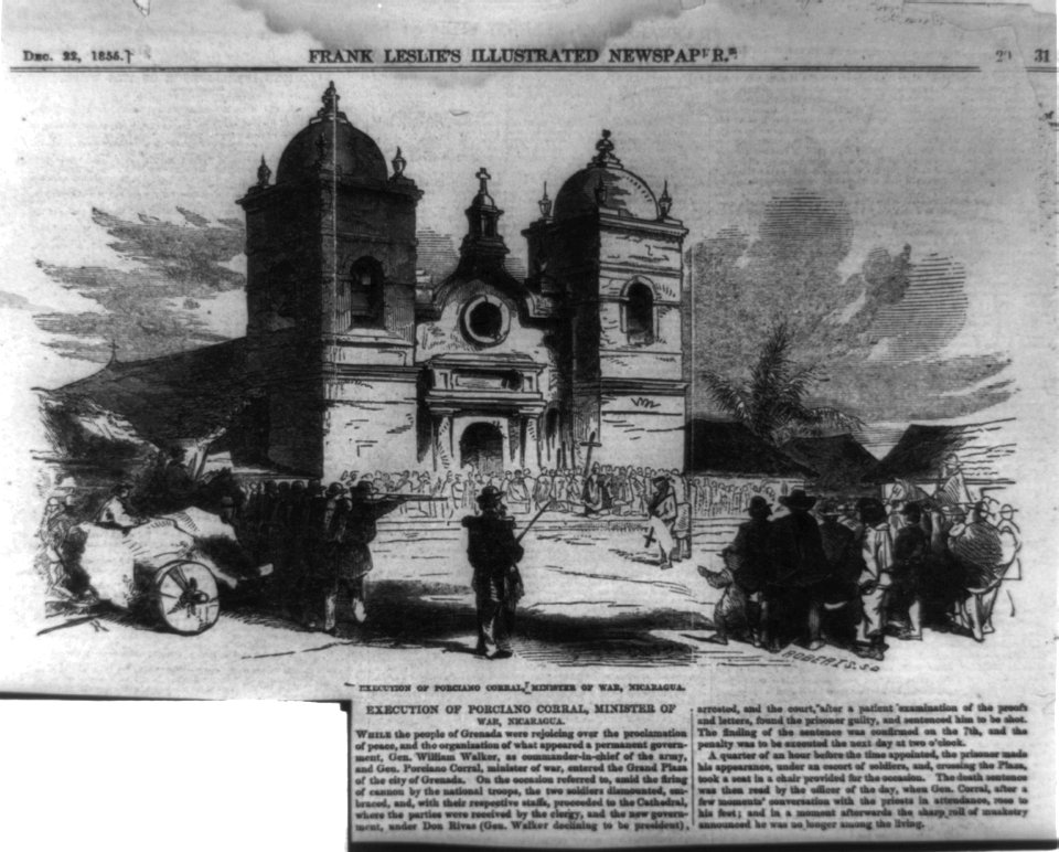 Execution of Ponciano Corral, Minster of War, Nicaragua (before the Cathedral, Granada) LCCN99614028