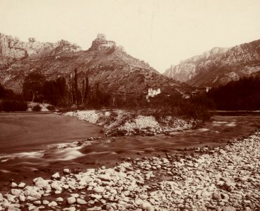 Excursion dans la région des Causses (1892).f44.cropped.Gorges de la Jonte, jonction du Tarn et de la Jonte
