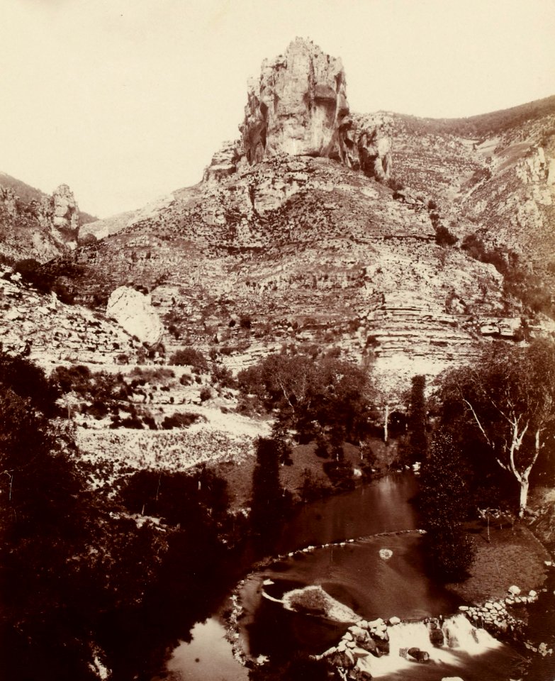 Excursion dans la région des Causses (1892).f51.cropped.Gorges de la Jonte, les Douze