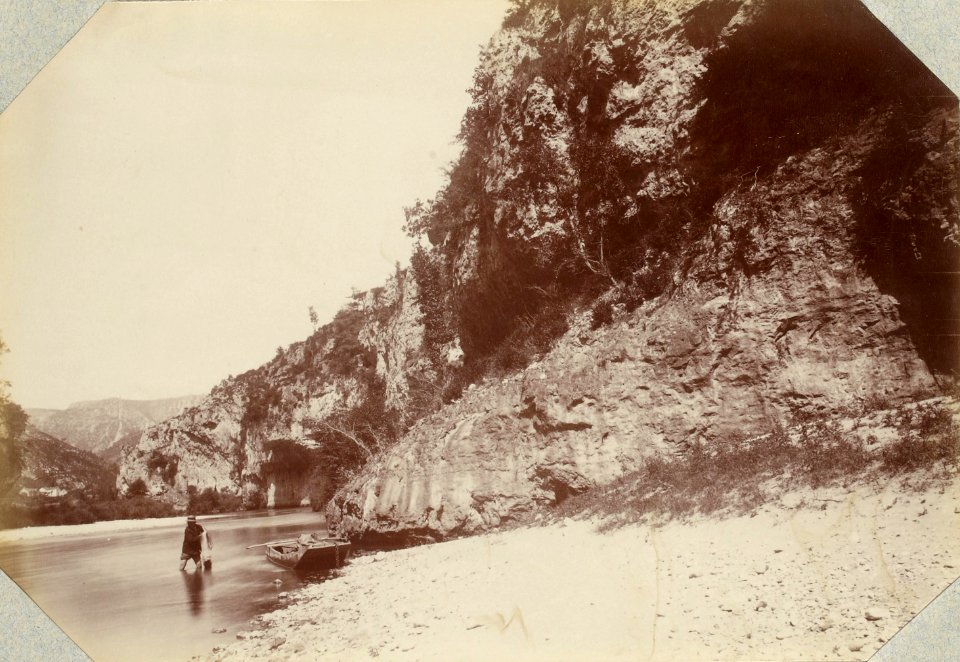 Excursion dans la région des Causses (1892).f22.Gorges du Tarn, Détroits (La Croze au fond)