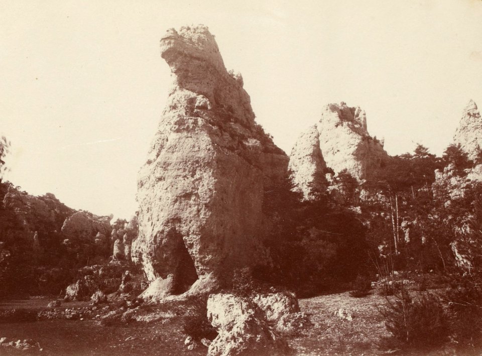 Excursion dans la région des Causses (1892).f71.cropped.Montpellier-le-Vieux, Le Sphinx