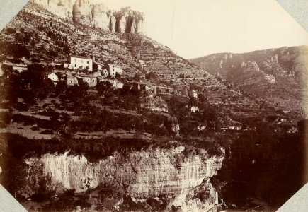 Excursion dans la région des Causses (1892).f48.Gorges de la Jonte, le Truel