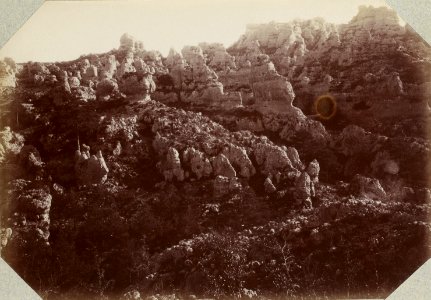 Excursion dans la région des Causses (1892).f66.Montpellier-le-Vieux, vue d'ensemble de la Citadelle