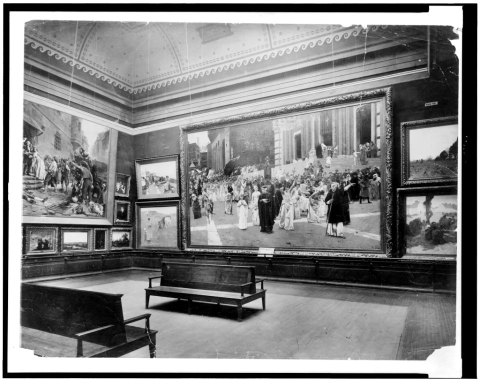 Exhibit in art gallery, World's Columbian Exposition, Chicago, Illinois LCCN92521910